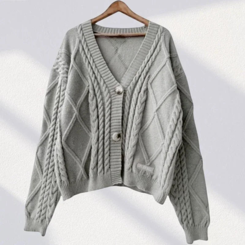 Y2k Cardigans Female Oversized Sweater Spring ttpd Grey Cardigan Women 2025 New Collection Loose Fit Warm Cropped Cardigan