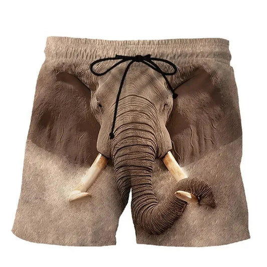 New Funny Animals Dog Hawaiian Beach Shorts Cute Pets 3D Print Men Surfing Board Shorts Oversized Swimwear Trunks Kids Clothing